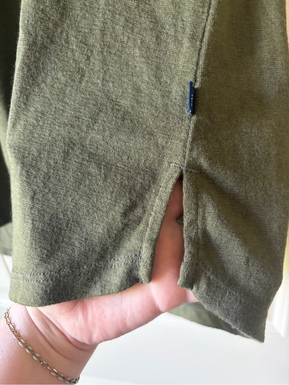 GAP Olive Green V Neck T Shirt - Picture 2 of 4